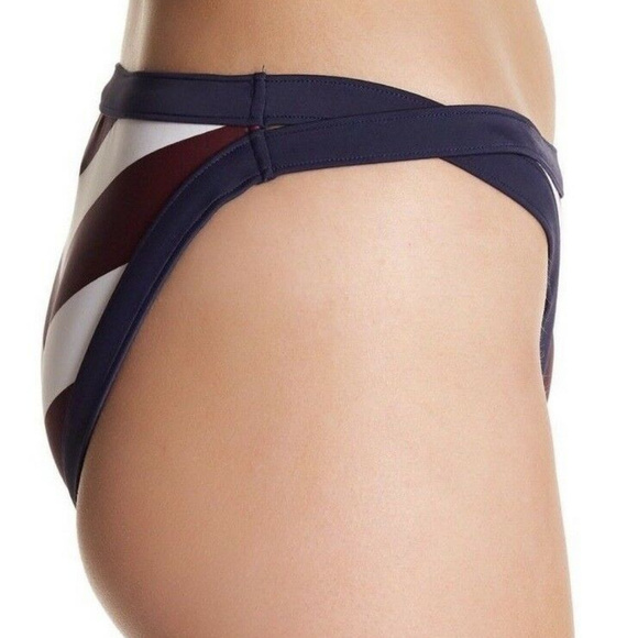 Ted Baker Stripe Bikini Bottom Size 12 - Picture 5 of 5